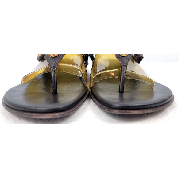 Donald J. Pliner Gusa Beaded Flower Sandals Made in Italy Women's Size 9.5 - Picture 7 of 12